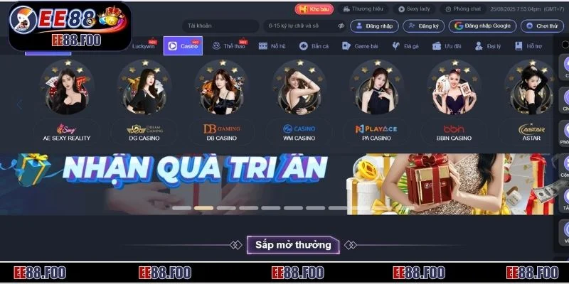 Casino EE88 mang đến cho người chơi kho trò chơi đa dạng và chất lượng đỉnh cao